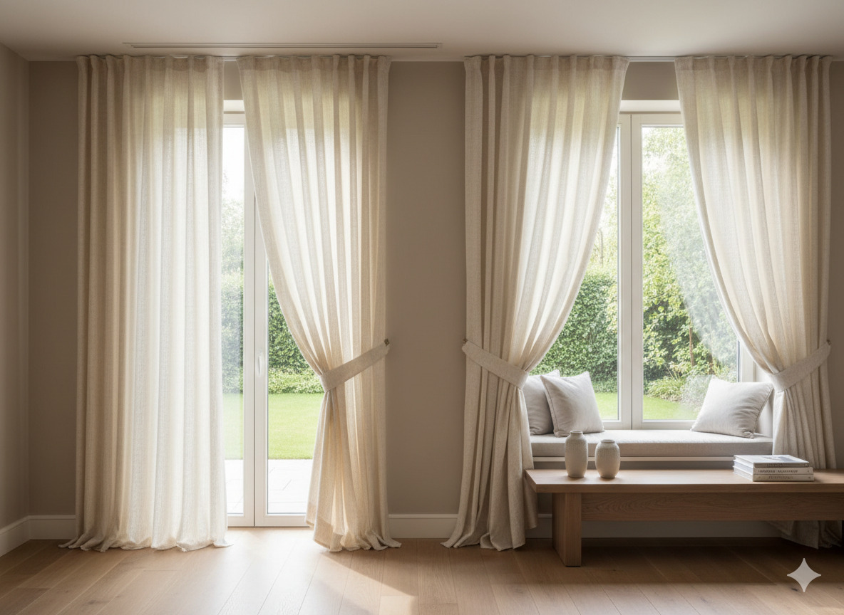 Custom curtains floor to ceiling